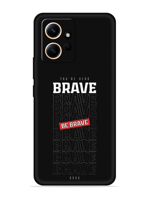 Be Brave Embossed Soft Silicone Case for Xiaomi Redmi Note 12 (4G)