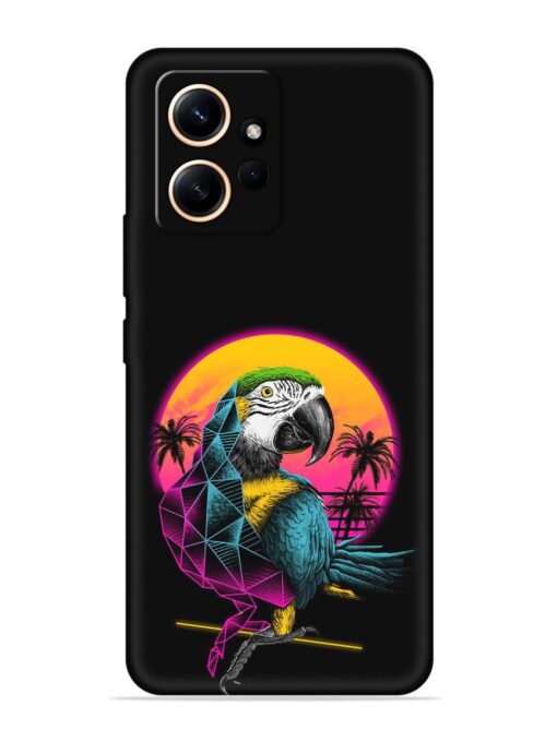 Rad Parrot Embossed Soft Silicone Case for Xiaomi Redmi Note 12 (4G)