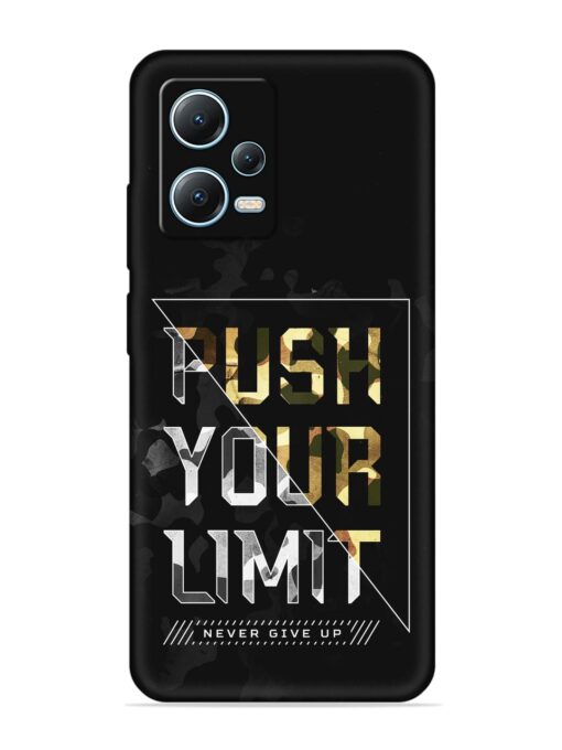 Push Your Limits Embossed Soft Silicone Case for Xiaomi Redmi Note 12 (5G) Zapvi