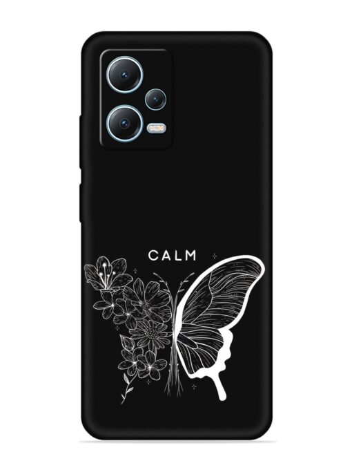 Calm Embossed Soft Silicone Case for Xiaomi Redmi Note 12 (5G) Zapvi