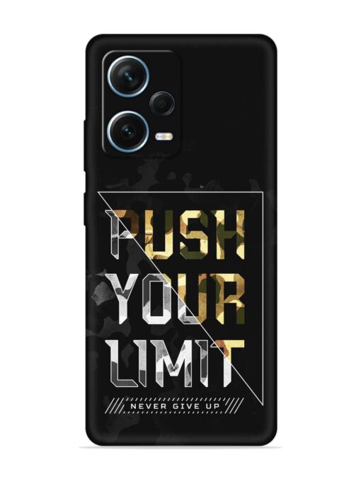 Push Your Limits Embossed Soft Silicone Case for Xiaomi Redmi Note 12 Pro Plus (5G) Zapvi