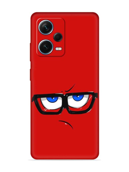 Rad Angry Face Embossed Soft Silicone Case for Xiaomi Redmi Note 12 Pro Plus (5G) Zapvi