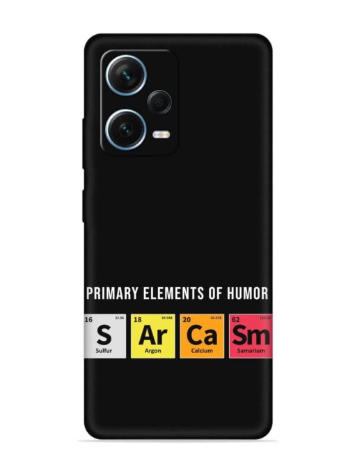 Primary Elements Humor Embossed Soft Silicone Case for Xiaomi Redmi Note 12 Pro Plus (5G) Zapvi