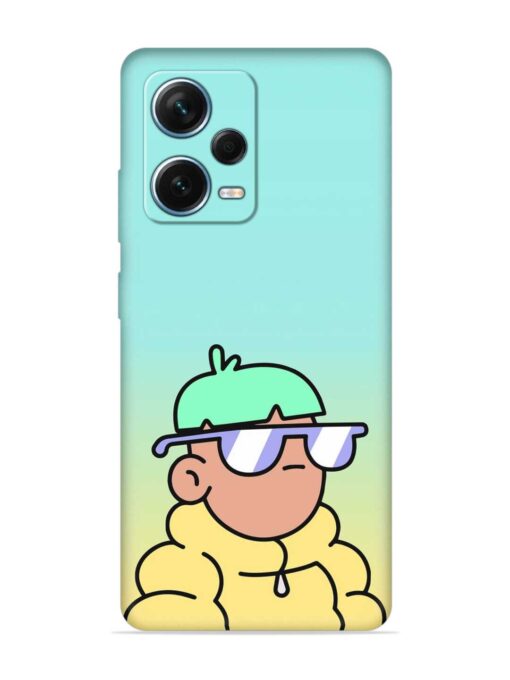 Doodles Cool Character Embossed Soft Silicone Case for Xiaomi Redmi Note 12 Pro Plus (5G)