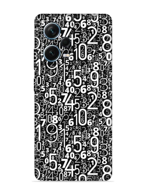 Many Numbers Different Embossed Soft Silicone Case for Xiaomi Redmi Note 12 Pro Plus (5G) Zapvi