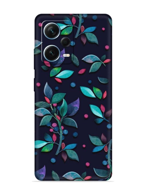 Decorative Watercolor Flower Embossed Soft Silicone Case for Xiaomi Redmi Note 12 Pro Plus (5G)