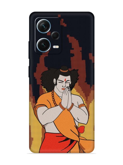 Shree Ram Vector Embossed Soft Silicone Case for Xiaomi Redmi Note 12 Pro Plus (5G)