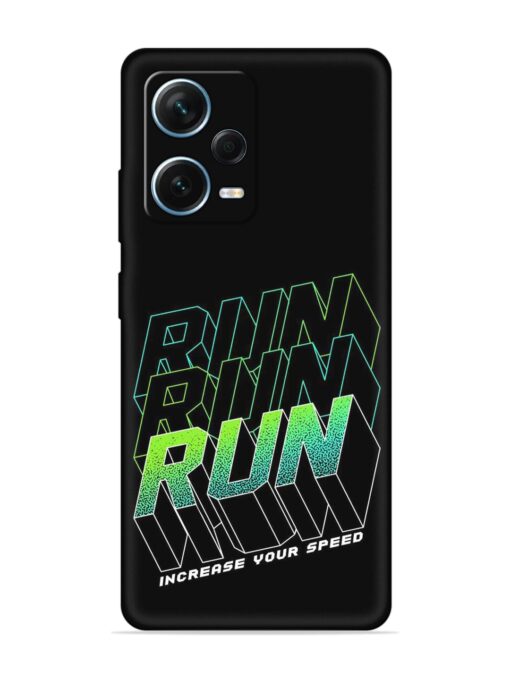 Run Embossed Soft Silicone Case for Xiaomi Redmi Note 12 Pro Plus (5G)