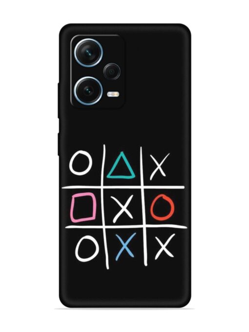 Super Neon Tic-Tac-Toe Embossed Soft Silicone Case for Xiaomi Redmi Note 12 Pro Plus (5G)