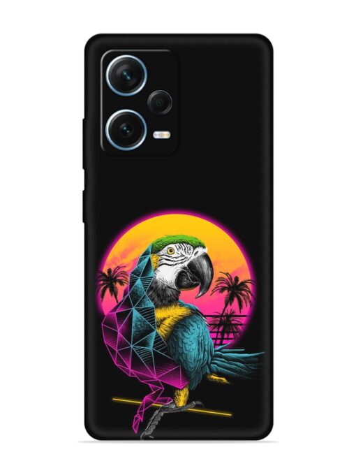 Rad Parrot Embossed Soft Silicone Case for Xiaomi Redmi Note 12 Pro Plus (5G) Zapvi