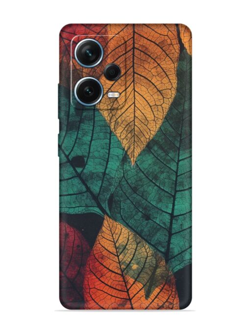 Leaves Artwork Embossed Soft Silicone Case for Xiaomi Redmi Note 12 Pro Plus (5G)