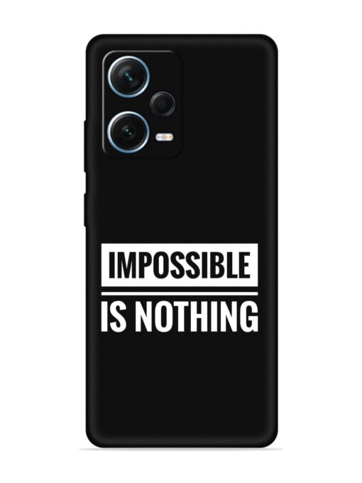 Impossible Is Nothing Embossed Soft Silicone Case for Xiaomi Redmi Note 12 Pro Plus (5G) Zapvi