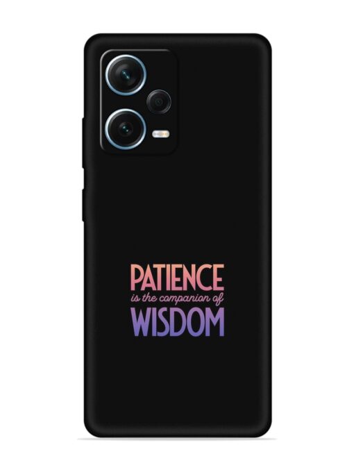 Patience Is The Embossed Soft Silicone Case for Xiaomi Redmi Note 12 Pro Plus (5G)