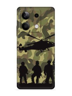 Army Heros Embossed Soft Silicone Case for Xiaomi Redmi Note 13 (5G)
