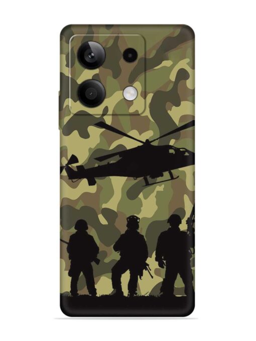 Army Heros Embossed Soft Silicone Case for Xiaomi Redmi Note 13 (5G) Zapvi