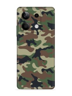 Army Military Camouflage Dark Green Embossed Soft Silicone Case for Xiaomi Redmi Note 13 (5G)