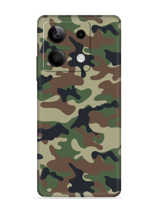 Army Military Camouflage Dark Green Embossed Soft Silicone Case for Xiaomi Redmi Note 13 (5G) Zapvi