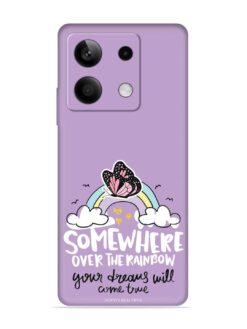 Rainbow Butterfly Design Embossed Soft Silicone Case for Xiaomi Redmi Note 13 (5G)