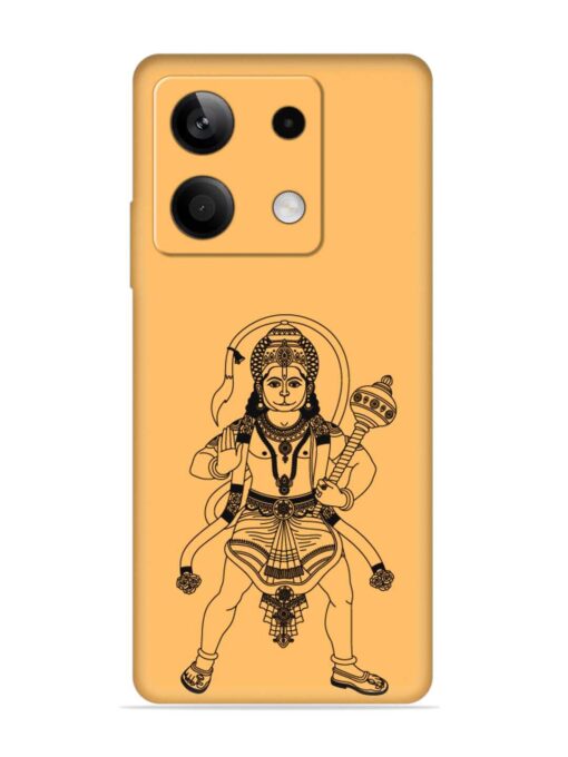 Indian God Hanuman Embossed Soft Silicone Case for Xiaomi Redmi Note 13 (5G) Zapvi