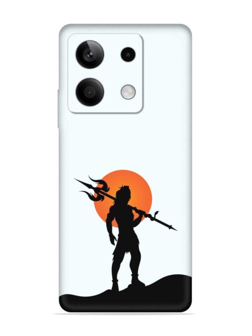 Lord Mahadev Trendy Embossed Soft Silicone Case for Xiaomi Redmi Note 13 (5G) Zapvi