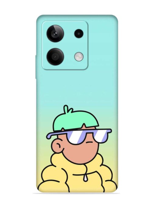 Doodles Cool Character Embossed Soft Silicone Case for Xiaomi Redmi Note 13 (5G) Zapvi