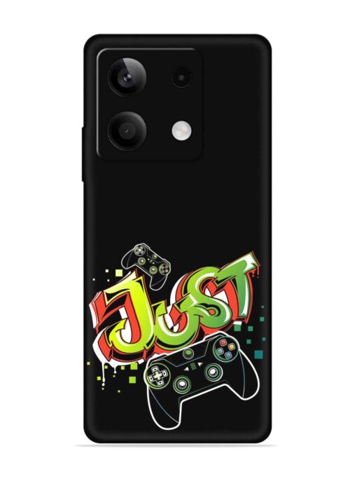 Graffiti Gamepad Illustration Embossed Soft Silicone Case for Xiaomi Redmi Note 13 (5G)