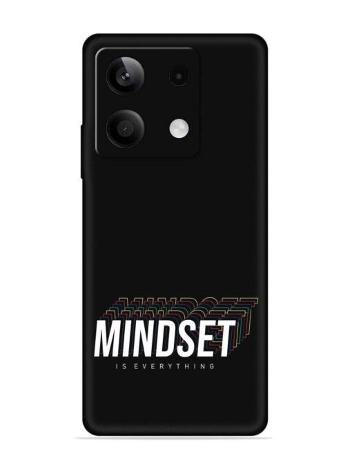 Mindset Everything Slogan Embossed Soft Silicone Case for Xiaomi Redmi Note 13 (5G) Zapvi