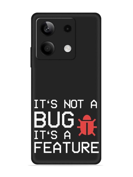 Not Bug Feature Embossed Soft Silicone Case for Xiaomi Redmi Note 13 (5G)