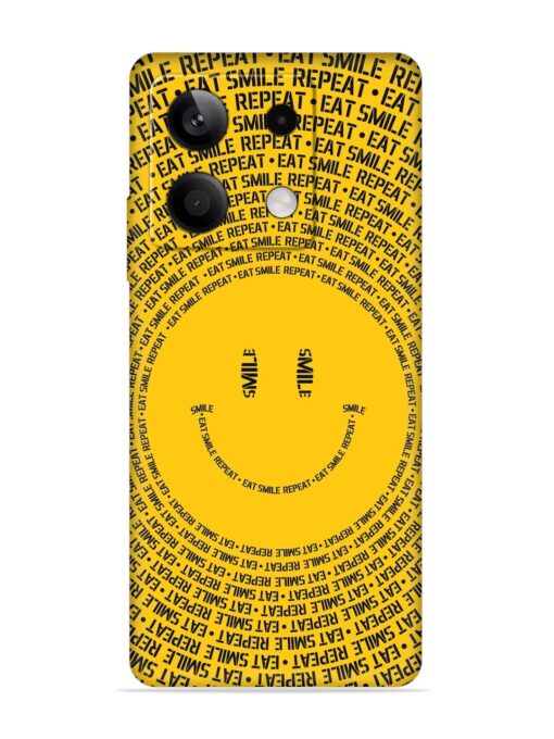 Smiley Embossed Soft Silicone Case for Xiaomi Redmi Note 13 (5G) Zapvi