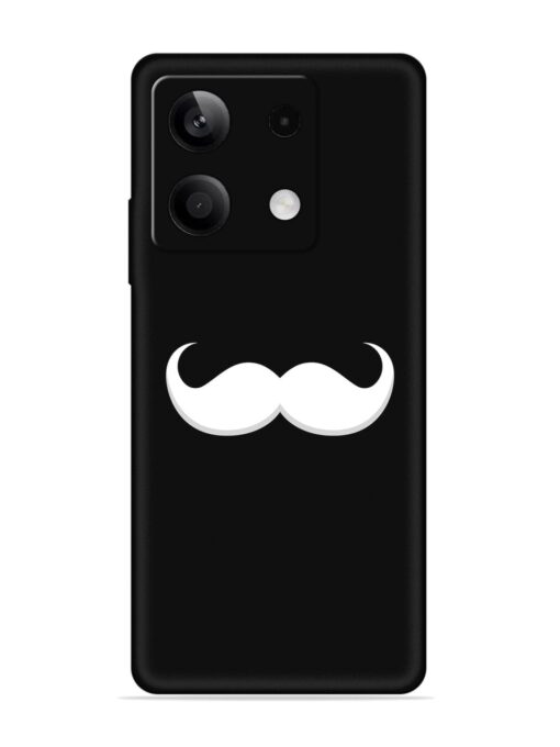 Mustache Vector Embossed Soft Silicone Case for Xiaomi Redmi Note 13 (5G) Zapvi