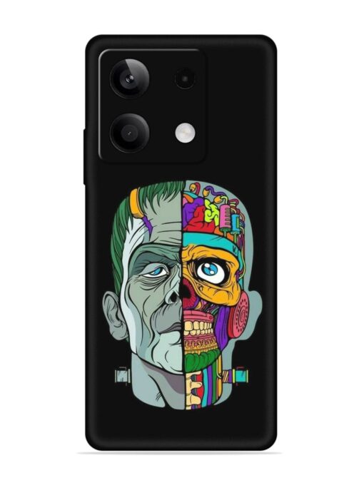 Men Vs Skull Embossed Soft Silicone Case for Xiaomi Redmi Note 13 (5G)