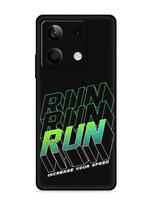 Run Embossed Soft Silicone Case for Xiaomi Redmi Note 13 (5G) Zapvi