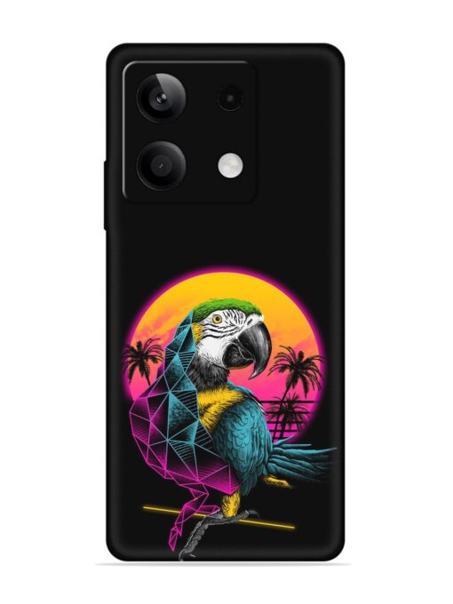 Rad Parrot Embossed Soft Silicone Case for Xiaomi Redmi Note 13 (5G) Zapvi