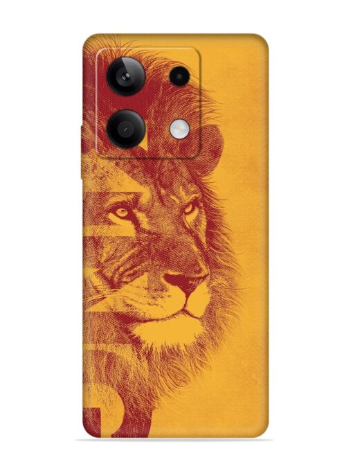 Gold Lion Crown Art Embossed Soft Silicone Case for Xiaomi Redmi Note 13 (5G)