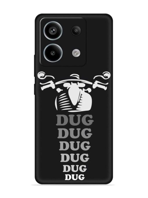 Dug Dug Dug Embossed Soft Silicone Case for Xiaomi Redmi Note 13 Pro (5G) Zapvi