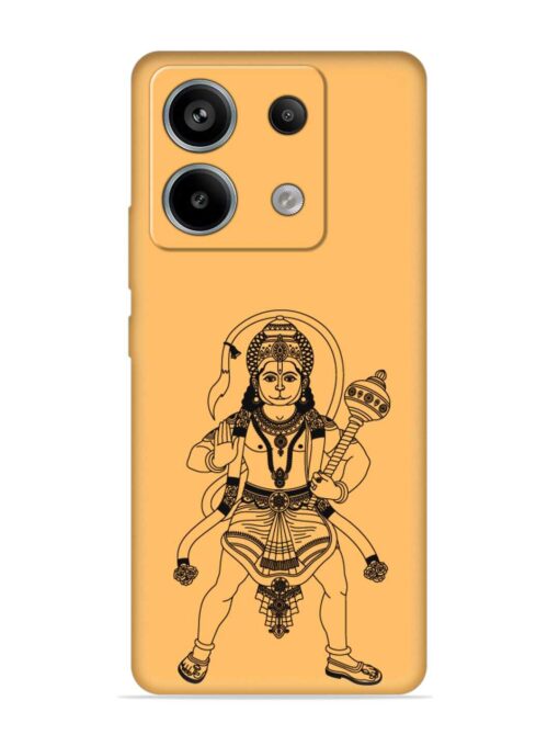 Indian God Hanuman Embossed Soft Silicone Case for Xiaomi Redmi Note 13 Pro (5G) Zapvi