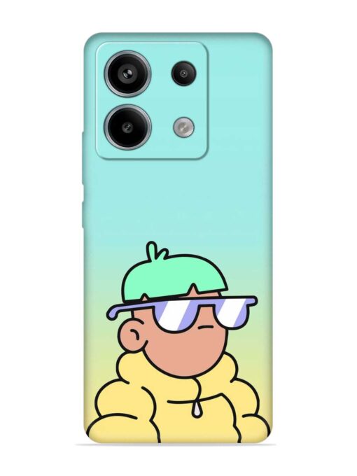 Doodles Cool Character Embossed Soft Silicone Case for Xiaomi Redmi Note 13 Pro (5G) Zapvi