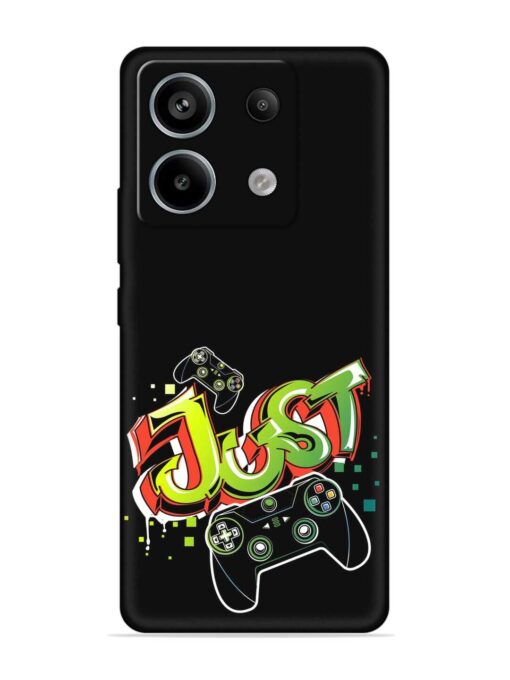 Graffiti Gamepad Illustration Embossed Soft Silicone Case for Xiaomi Redmi Note 13 Pro (5G) Zapvi