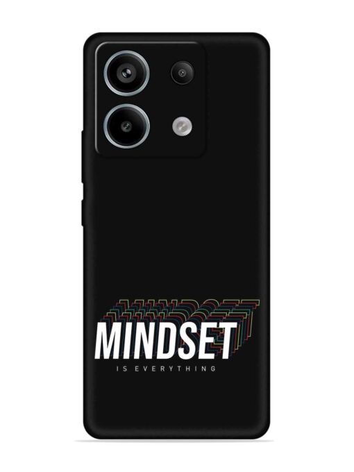 Mindset Everything Slogan Embossed Soft Silicone Case for Xiaomi Redmi Note 13 Pro (5G) Zapvi