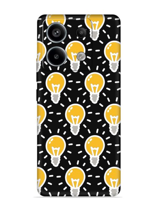 Light Bulb Seamless Embossed Soft Silicone Case for Xiaomi Redmi Note 13 Pro (5G) Zapvi