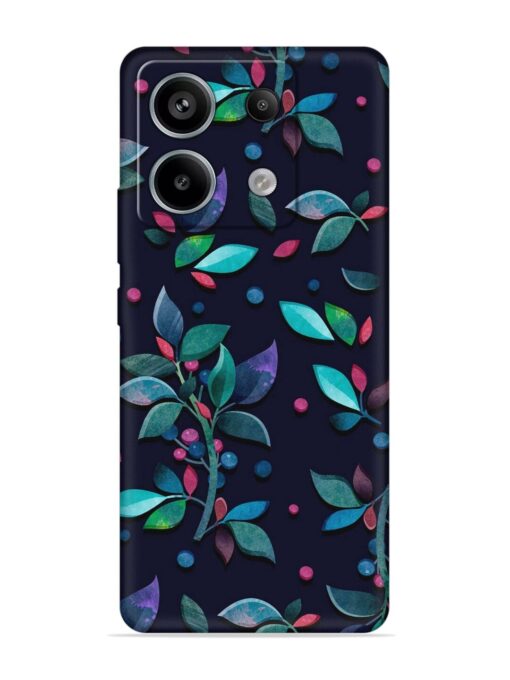 Decorative Watercolor Flower Embossed Soft Silicone Case for Xiaomi Redmi Note 13 Pro (5G) Zapvi