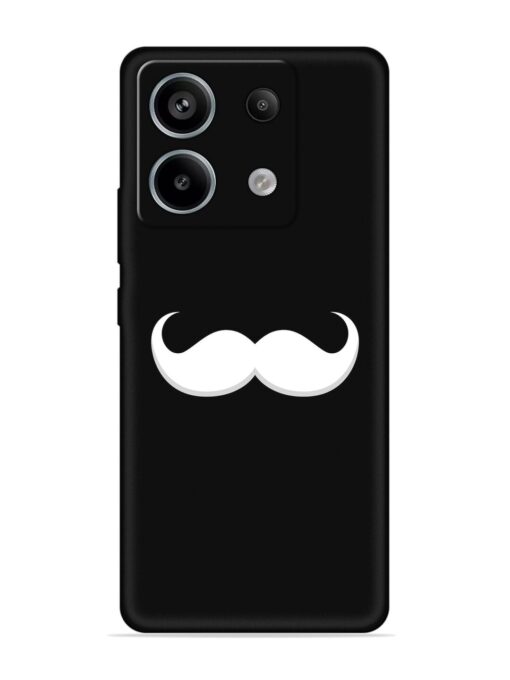 Mustache Vector Embossed Soft Silicone Case for Xiaomi Redmi Note 13 Pro (5G) Zapvi