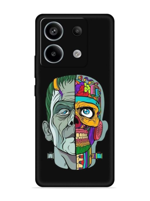 Men Vs Skull Embossed Soft Silicone Case for Xiaomi Redmi Note 13 Pro (5G) Zapvi