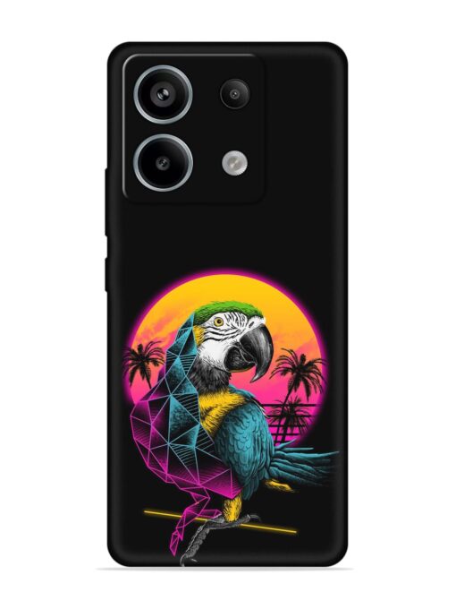 Rad Parrot Embossed Soft Silicone Case for Xiaomi Redmi Note 13 Pro (5G) Zapvi