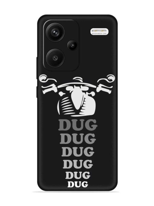 Dug Dug Dug Embossed Soft Silicone Case for Xiaomi Redmi Note 13 Pro Plus (5G) Zapvi