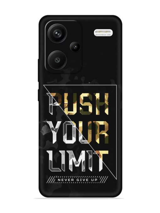 Push Your Limits Embossed Soft Silicone Case for Xiaomi Redmi Note 13 Pro Plus (5G) Zapvi