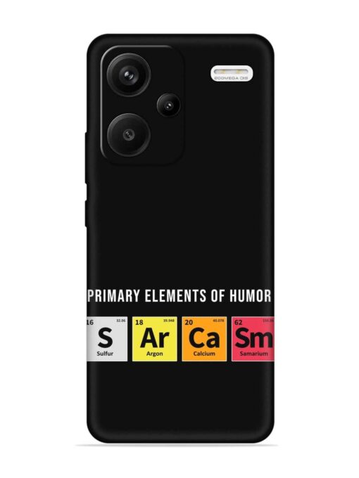 Primary Elements Humor Embossed Soft Silicone Case for Xiaomi Redmi Note 13 Pro Plus (5G) Zapvi