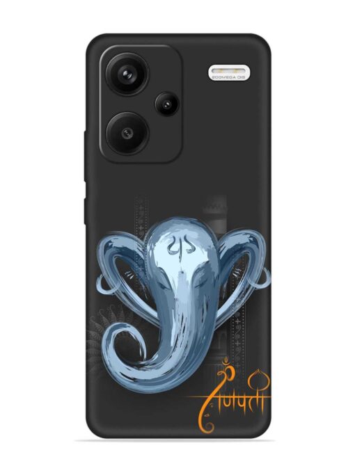 Illustration Lord Ganpati Embossed Soft Silicone Case for Xiaomi Redmi Note 13 Pro Plus (5G)