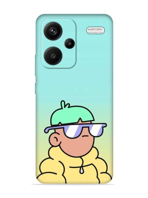 Doodles Cool Character Embossed Soft Silicone Case for Xiaomi Redmi Note 13 Pro Plus (5G) Zapvi