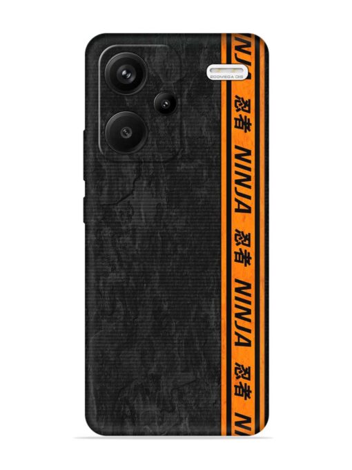 Ninja Srtips Embossed Soft Silicone Case for Xiaomi Redmi Note 13 Pro Plus (5G) Zapvi